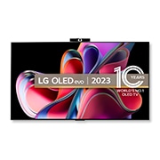 Front view of LG OLED G3 77&#34; TV &amp; VC23GA Smart Camera OLED77G36LA.VC23GA