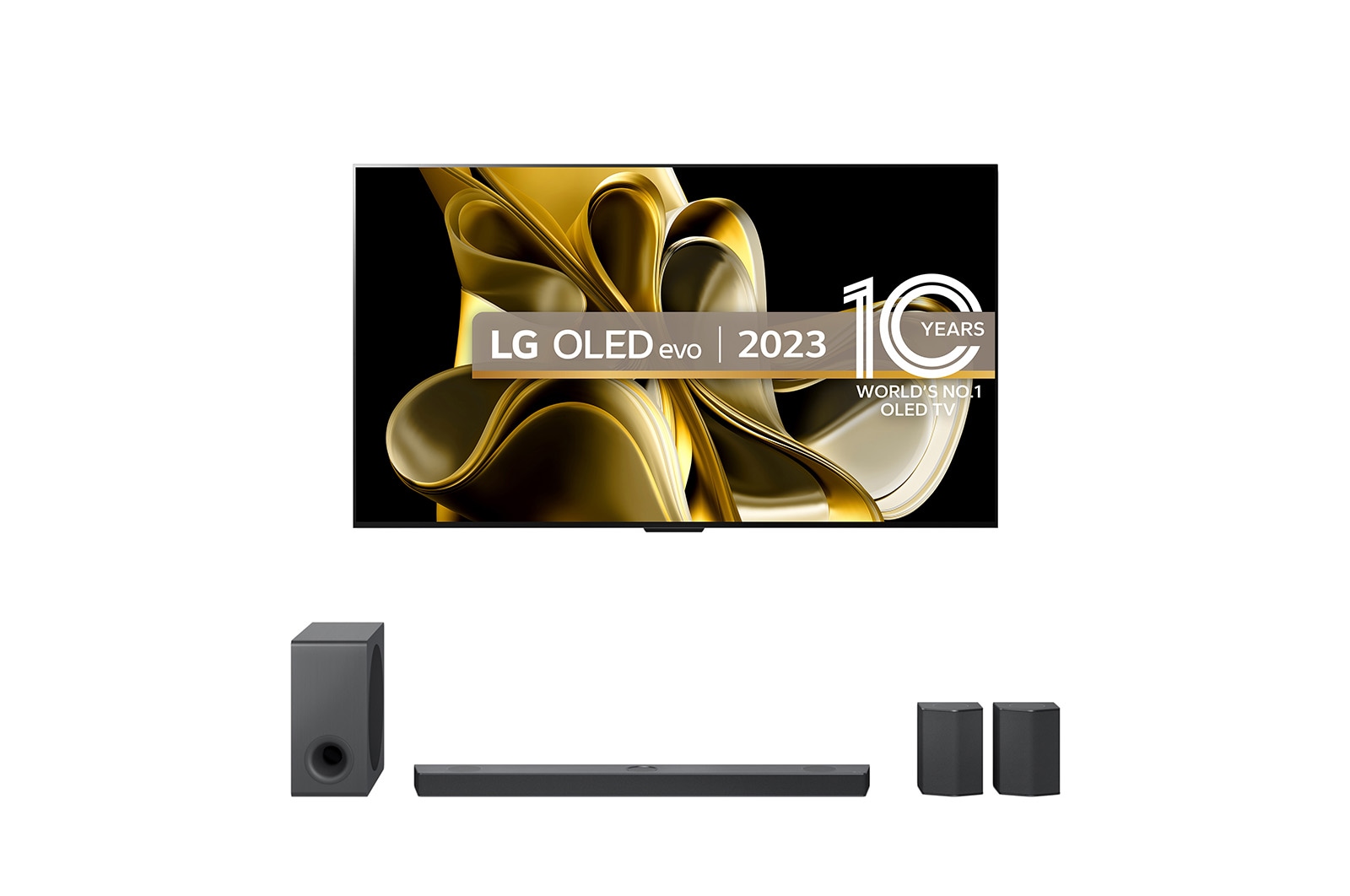 Front view OLED77M39LA+S95QR