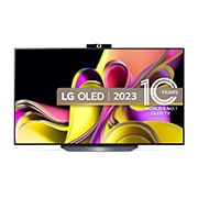 Front view of LG OLED B3 55" TV & VC23GA Smart Camera OLED55B36LA.VC23GA