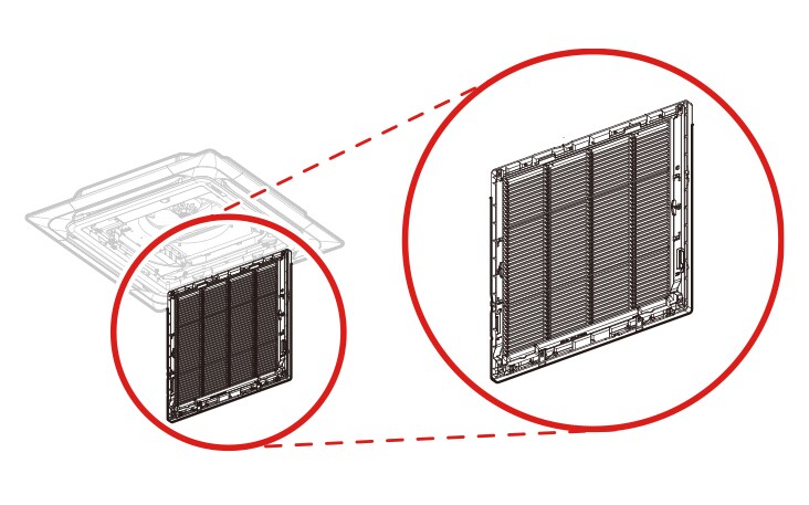 When you open the front panel it is mounted on the cover