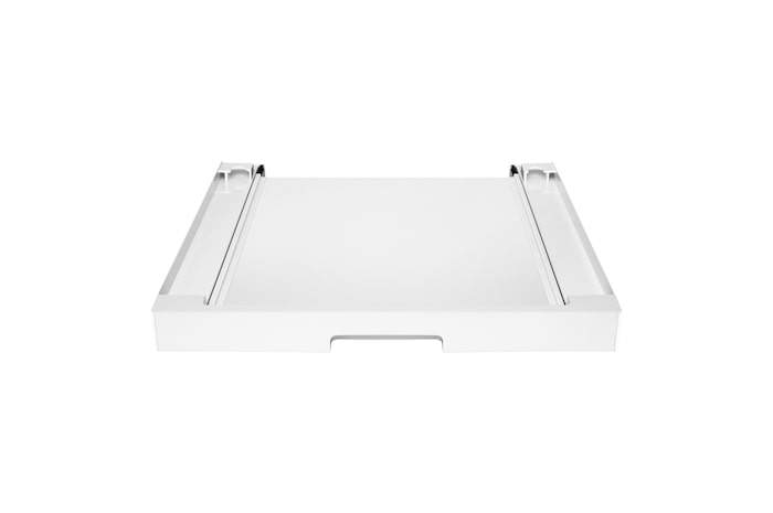 Front image of the Laundry Stacking Kit with Slide-Out Shelf, White, DK2W