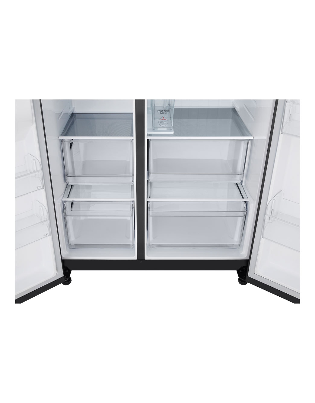 638L Side-By-Side Fridge Freezer Matte Black | LG UK