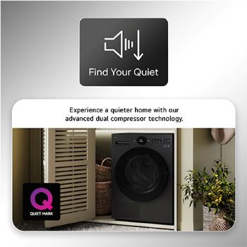 9kg DUAL Inverter Heat Pump™ Tumble Dryer Series 9, Black