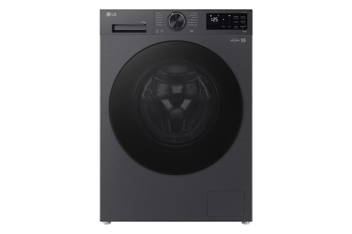 Front view of 13kg Front Loading Washing Machine White - Energy Saving, AI DD, Auto Dispense (F4X5011TGB.AEBQPUK)