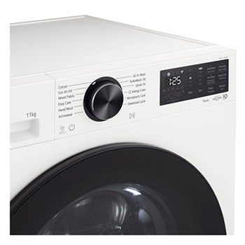 LG 11kg AI Direct Drive Washing Machine, Series 5, White, F4X5011TWB