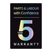 5 year warranty