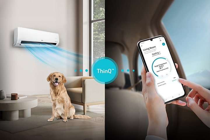 Operating the air conditioner outdoors with LG ThinQ	