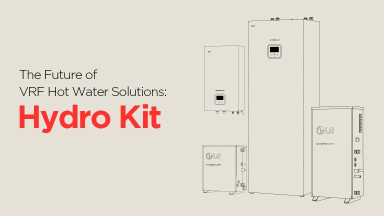 The side view of LG Hydro kit product is expressed in line drawing.	