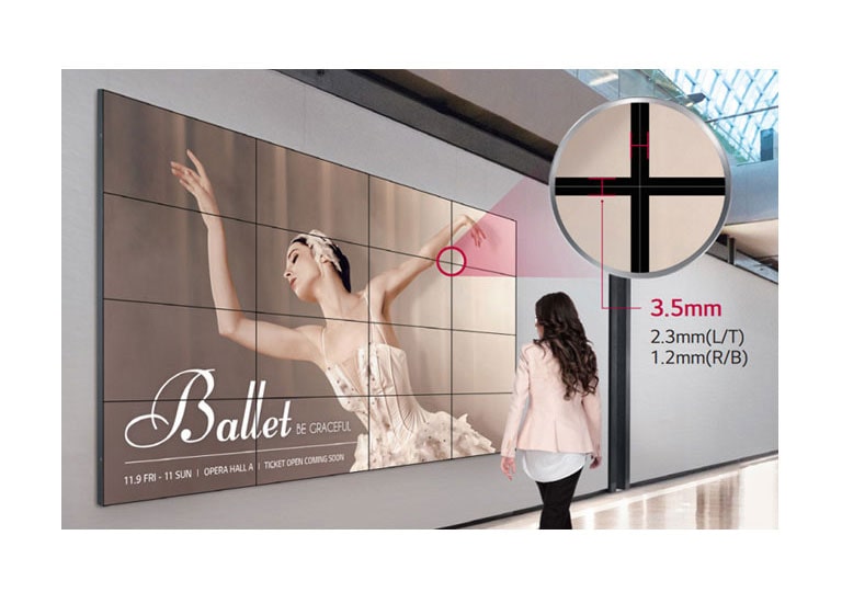 Seamless Large Screens with Ultra-Narrow Bezel