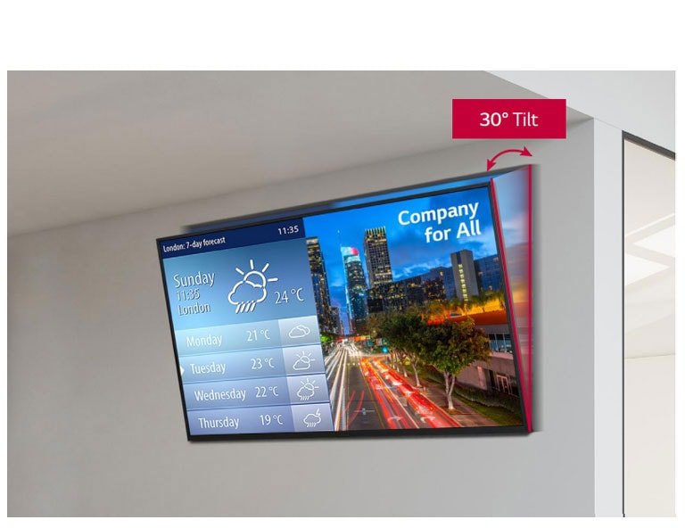 30° Tilting Installation1