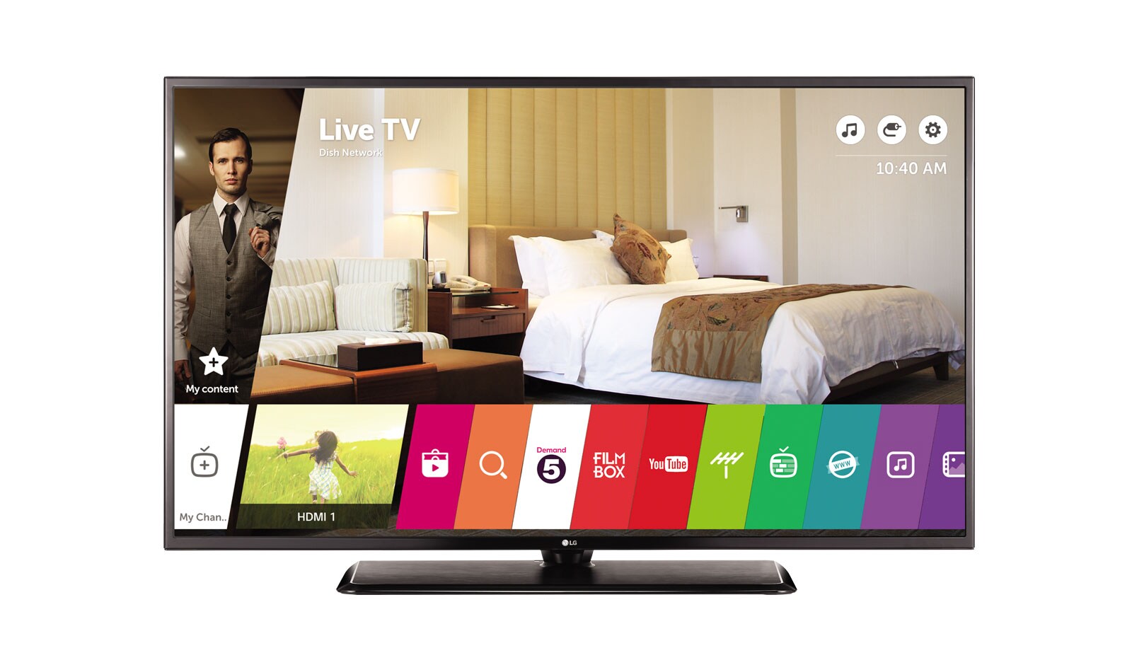 Front view of 43&#34; UHD Hotel TV 43UW761H