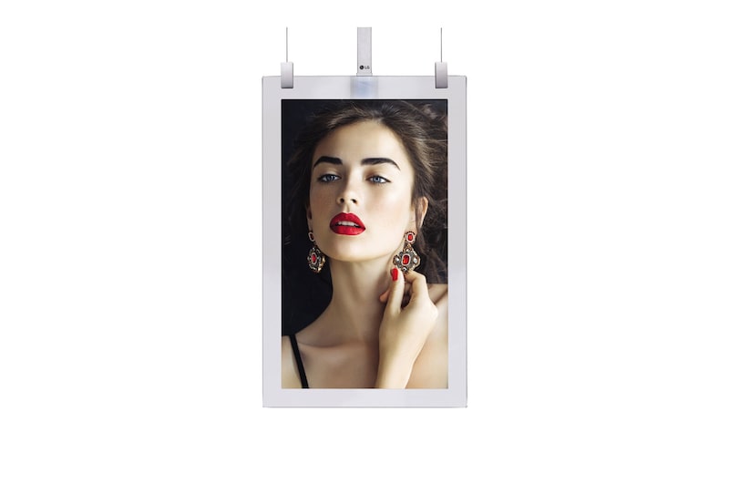 Front view of 55" OLED Signage in-glass 55EG5CE-C