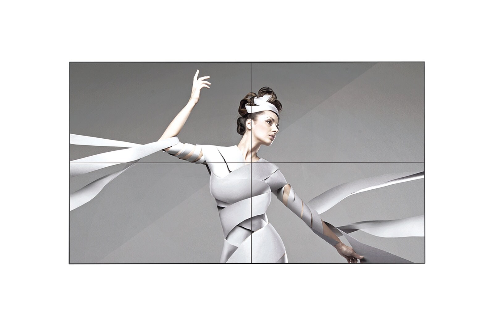 Front view of Ultra Narrow Bezel Video Wall 55LV77D-B