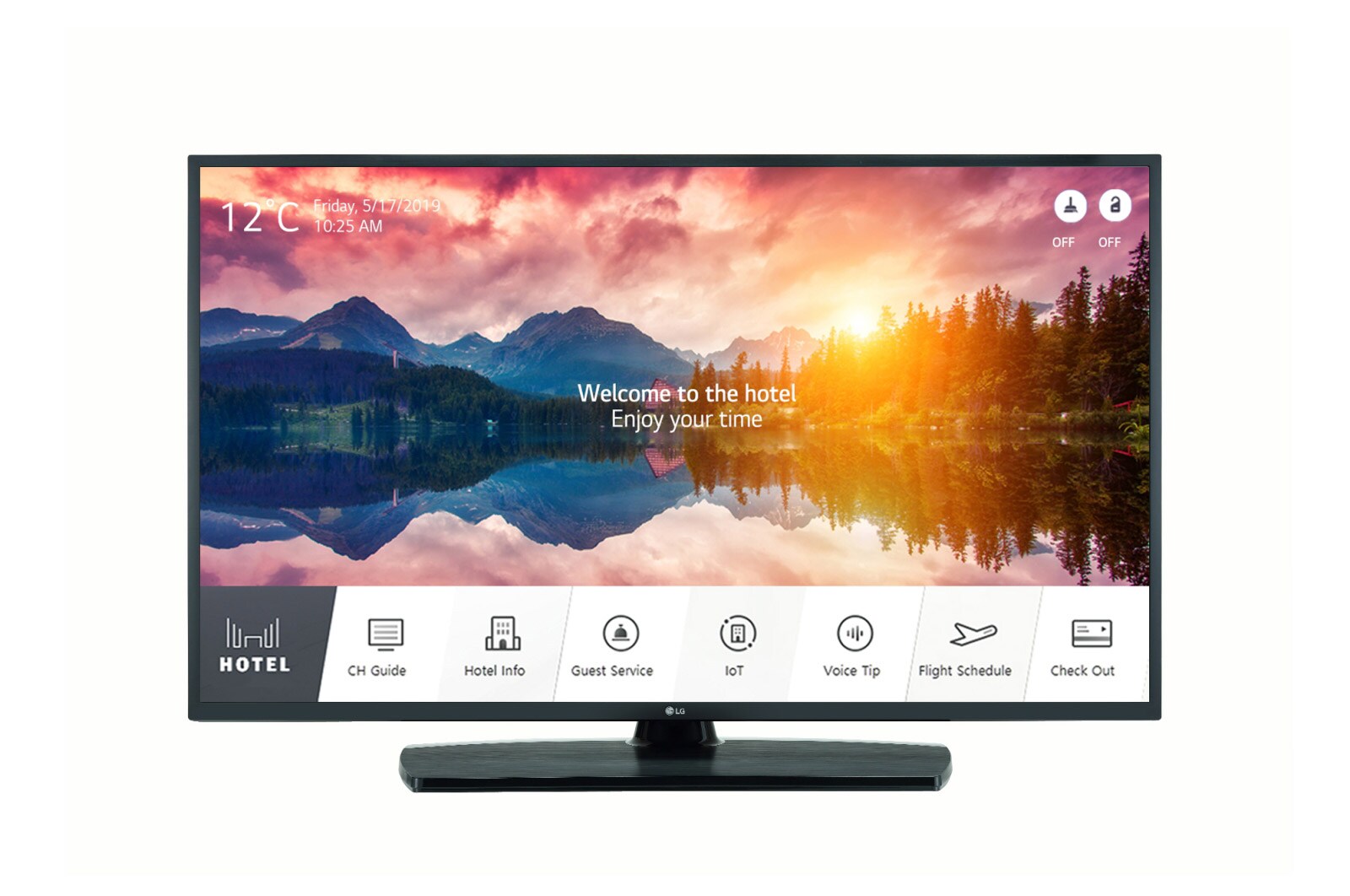 Front view of 55&#34; Pro:Centric UHD Hotel TV 55UT661H0ZA