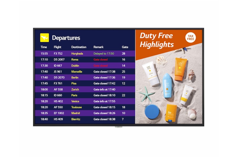 LG 65" 700 nits UHD Signage, 65UH7F-B