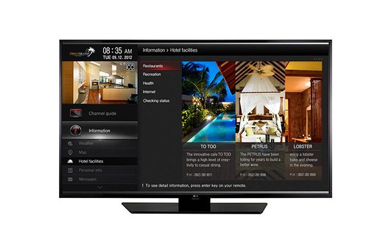 Front view of 49&#34; Pro: Centric® V Series TV 49LX541H