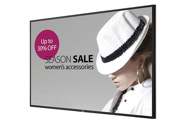 Front view of 55&#34; High-Brightness Premium Display 47WX30
