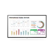 Front view of 49&#34; 400 nits   UHD Signage 49UL3E-B