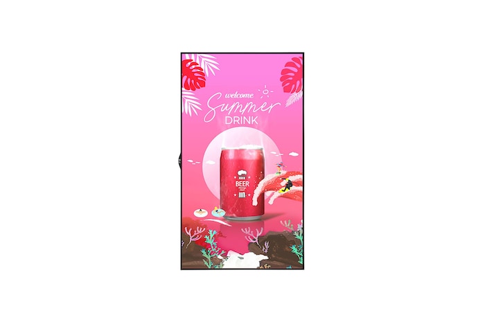 Front view of 49 inch Window Facing Digital Signage with High Brightness - 49XS4P-B