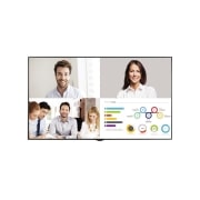 Front view of 98&#34; 350 nits   UHD Signage 98UM3E-B
