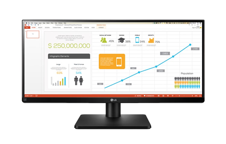 Front view of 29&#34; 21:9 ULTRAWIDE FULL HD IPS 29UB67 29UB67
