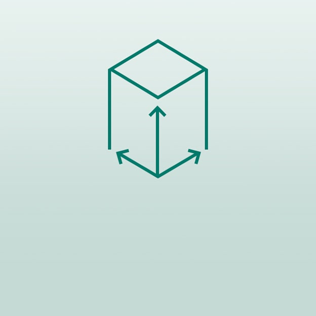 An image of an LG Washing Machine labelled with WIDTH, HEIGHT, and DEPTH dimensions to illustrate its size.