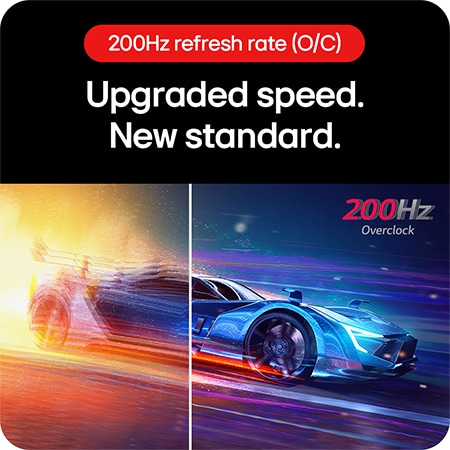 LG UltraGear Gaming Monitor 27GS75Q-B showcases higher speed and a new standard with its 200 Hz Overclock (O/C) refresh rate.