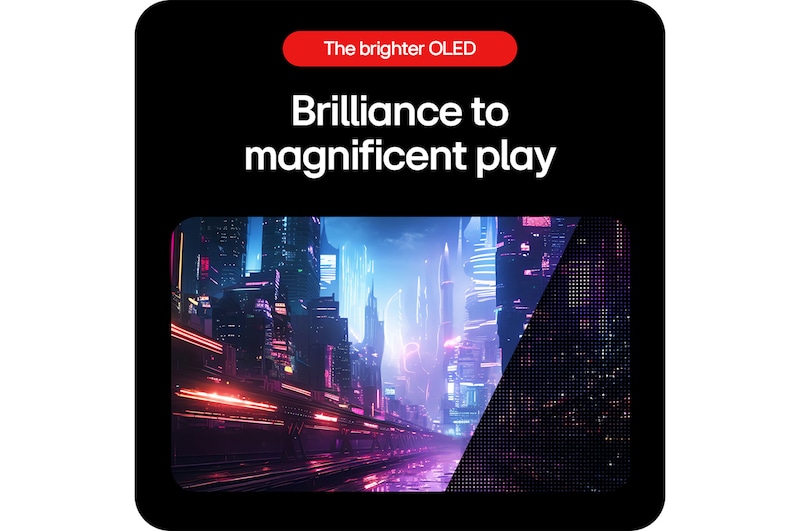 LG UltraGear Gaming Monitor 39GS95QE delivers brilliance for a great game experience through LG OLED with MLA+ technology.