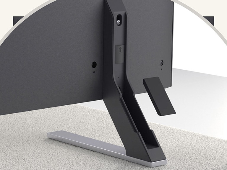 Step-by-step video guide showing how to set up the LG QNED85 MiniLED AI 4K Smart TV with the supplied stand.