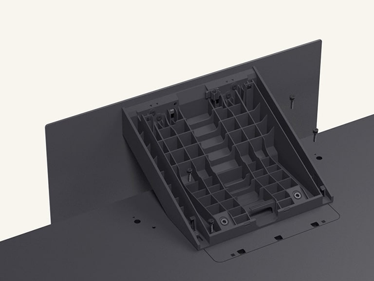 Video guide showing how to quickly and securely set up the LG QNED86 AI 4K Smart TV with the included stand.