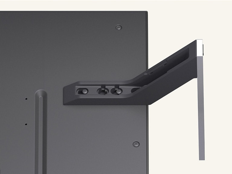 Video guide showing how to quickly and securely set up the LG QNED84 AI 4K Smart TV with the included stand.