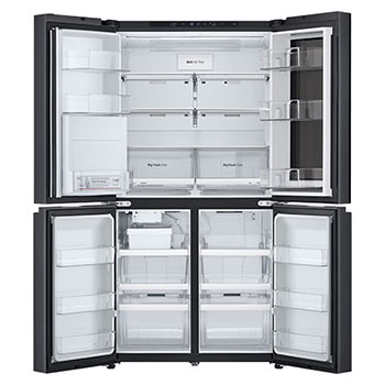 Front view with all door open without food
