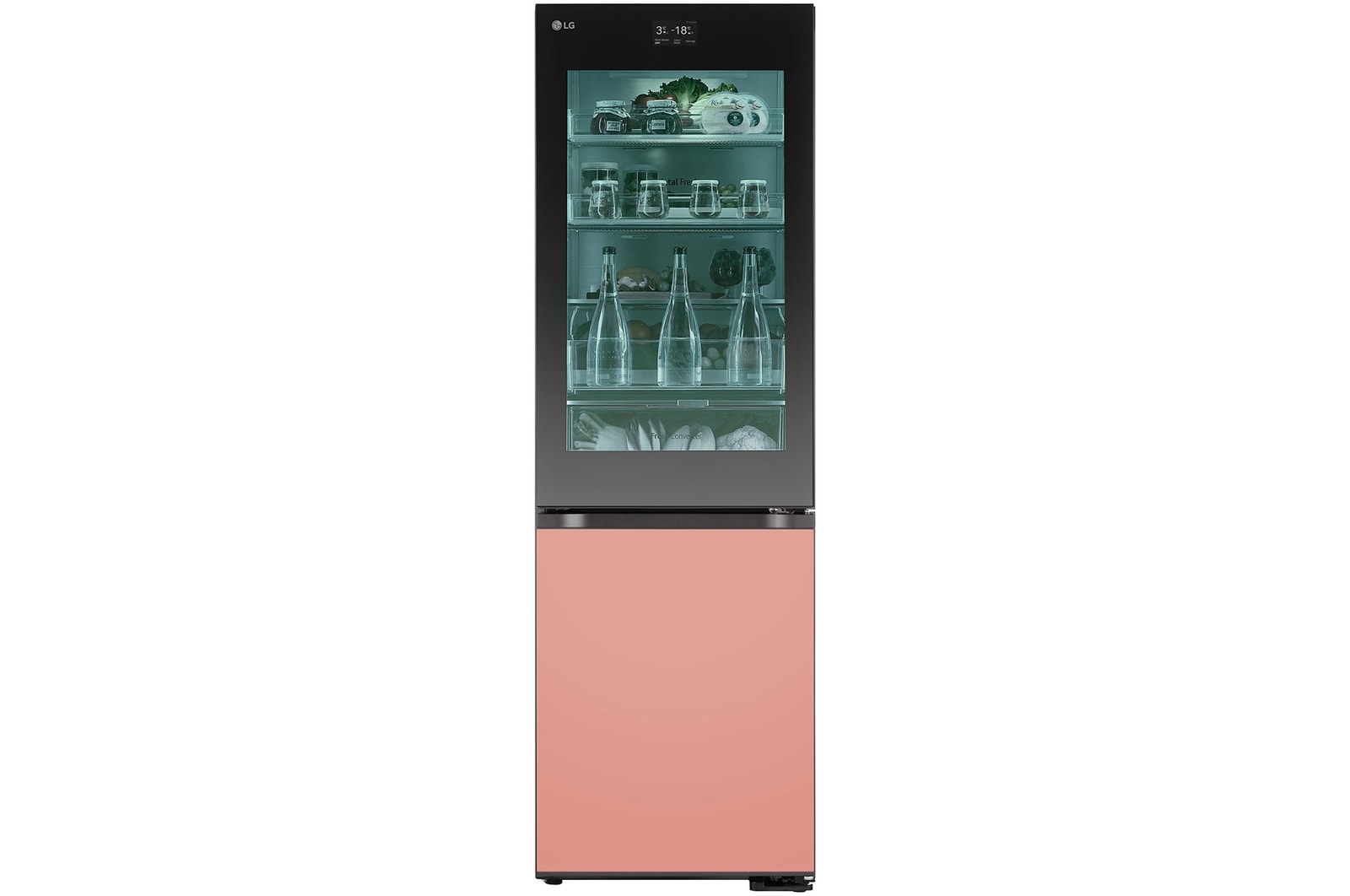 Front view of Tall Fridge Freezer with LED & InstaView (gbg719mdnn)