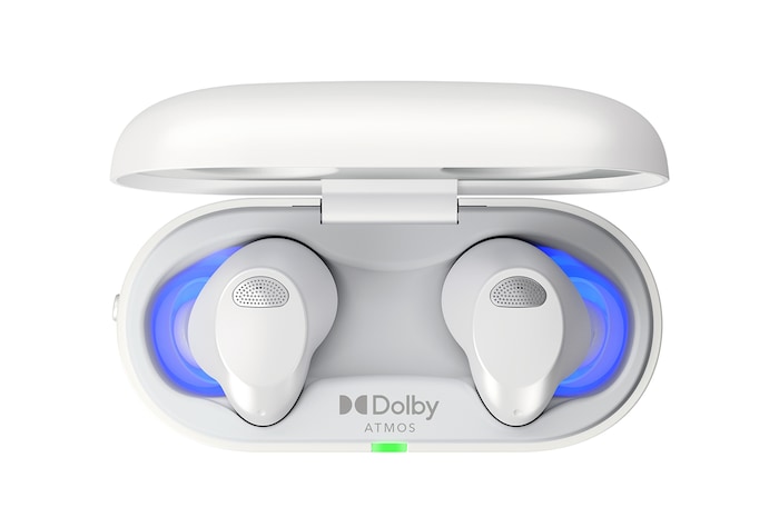 LG TONE Free T90S - Dolby Atmos Wireless Bluetooth Earbuds with Plug & Wireless Connection, TONE-T90S-White