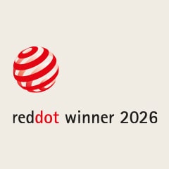 Red dot Winner 2026 award logo	