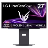 27” LG UltraGear™ OLED GX7 Gaming Monitor, 280Hz, 0.03ms (GtG), Hexagon lighting, Black