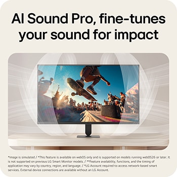 AI Sound Pro delivering immersive and optimized sound based on content type.