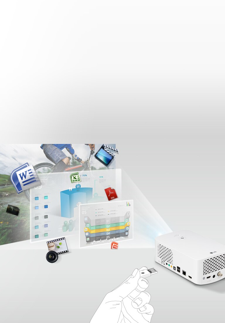 Powerful Full HD LED projector - PF1500G | LG UK