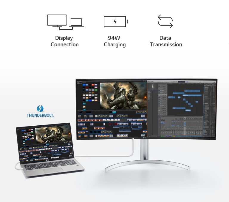 Display Connection |  94W Charging | Data Transmission (LOGO image) THUNDERBOLT™