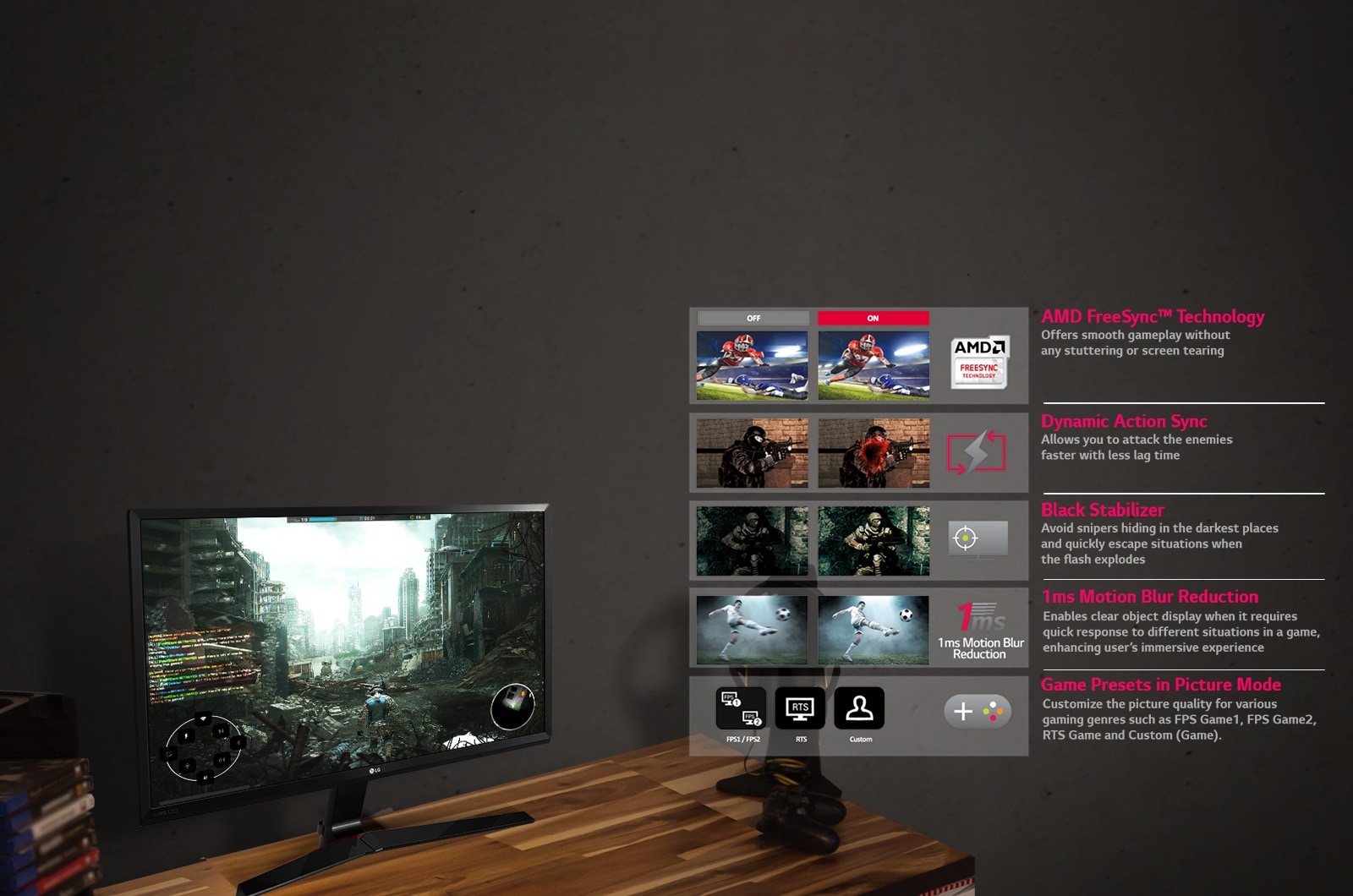LG Electronics - LG Gaming Monitor  24MP59G 良品 LG 24MP59G-P: 24 Inch Class IPS Gaming Monitor | LG USA
