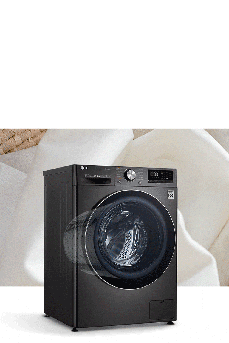 LG 10.5kg Washing Machine Black F4V910BTSE LG UK