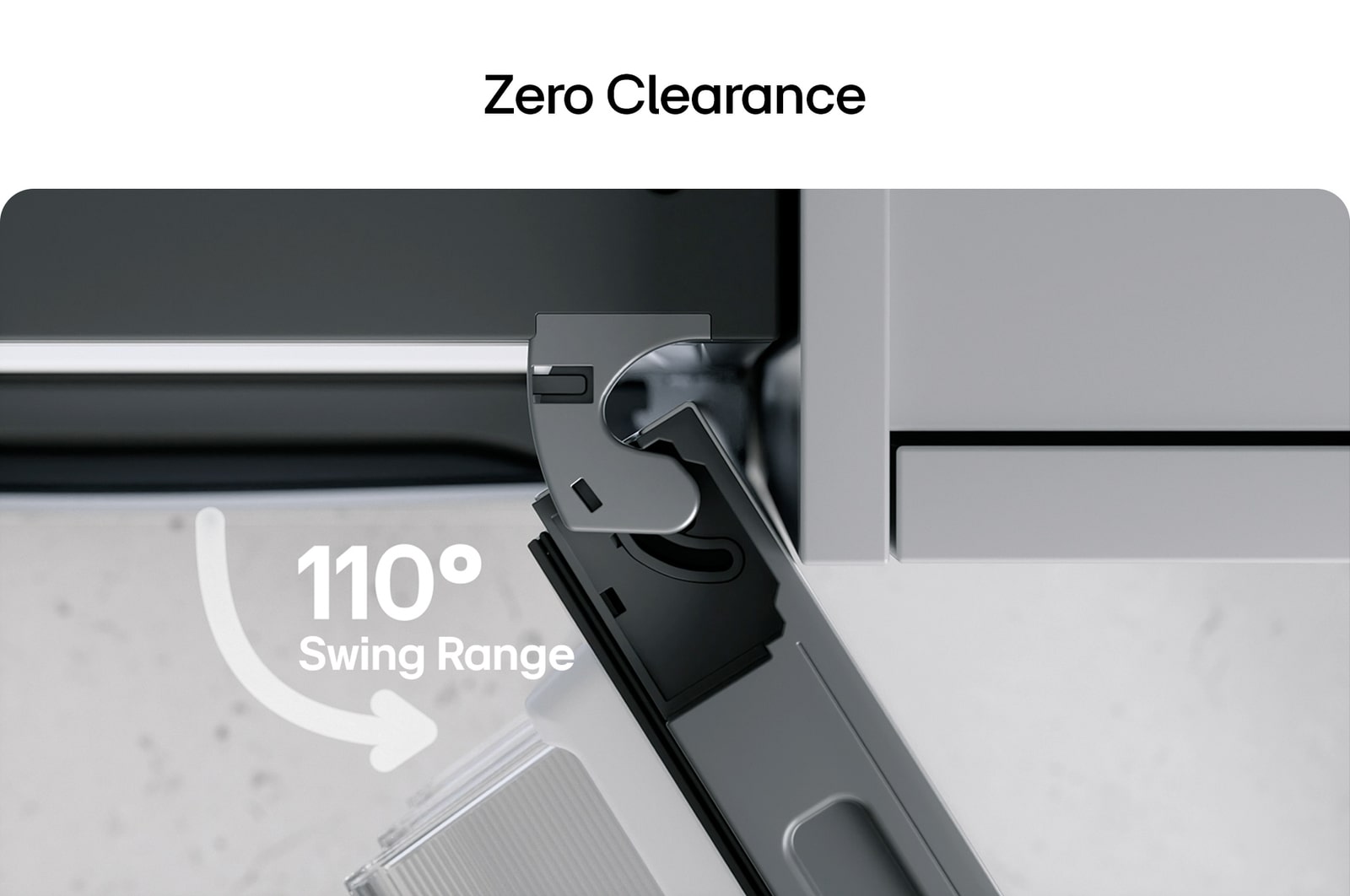 Lower view of LG fridge freezer (GBBS726CPY)