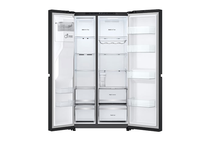 double door open with food