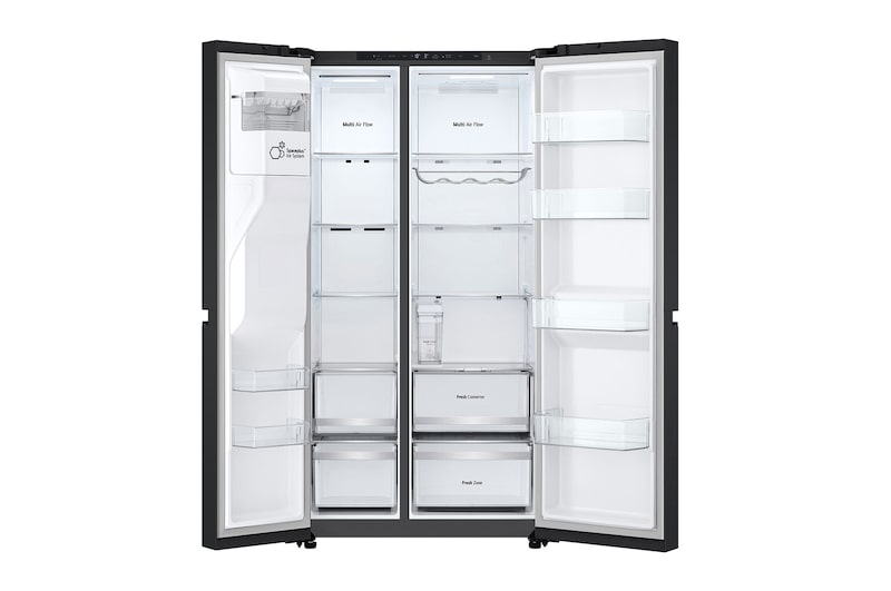 double door open with food