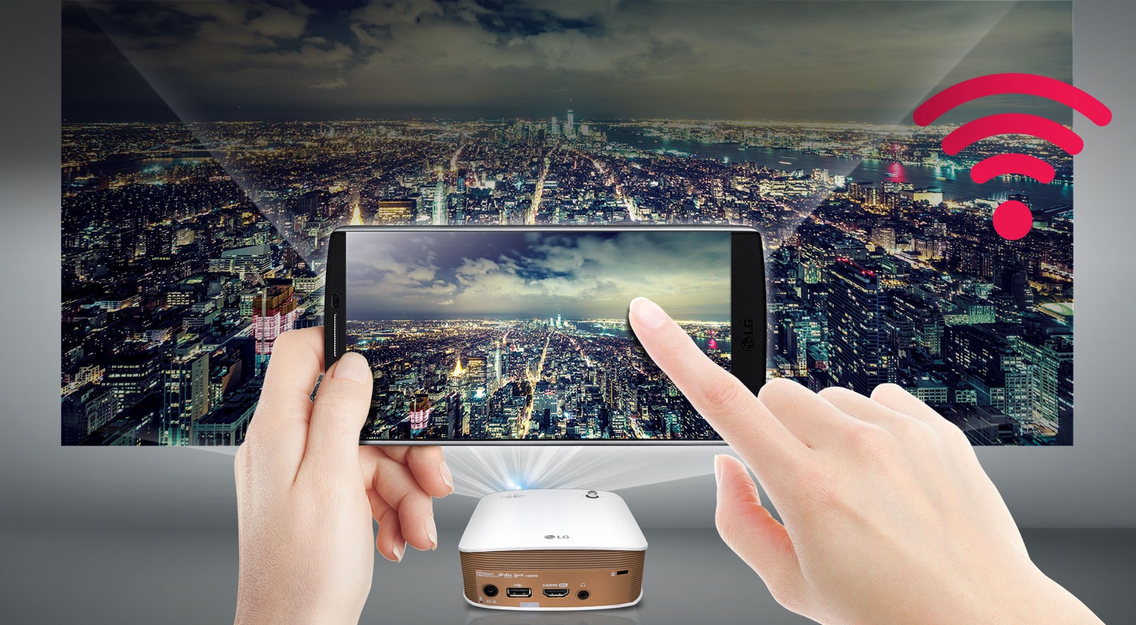 Go wireless. Phone to Projector1