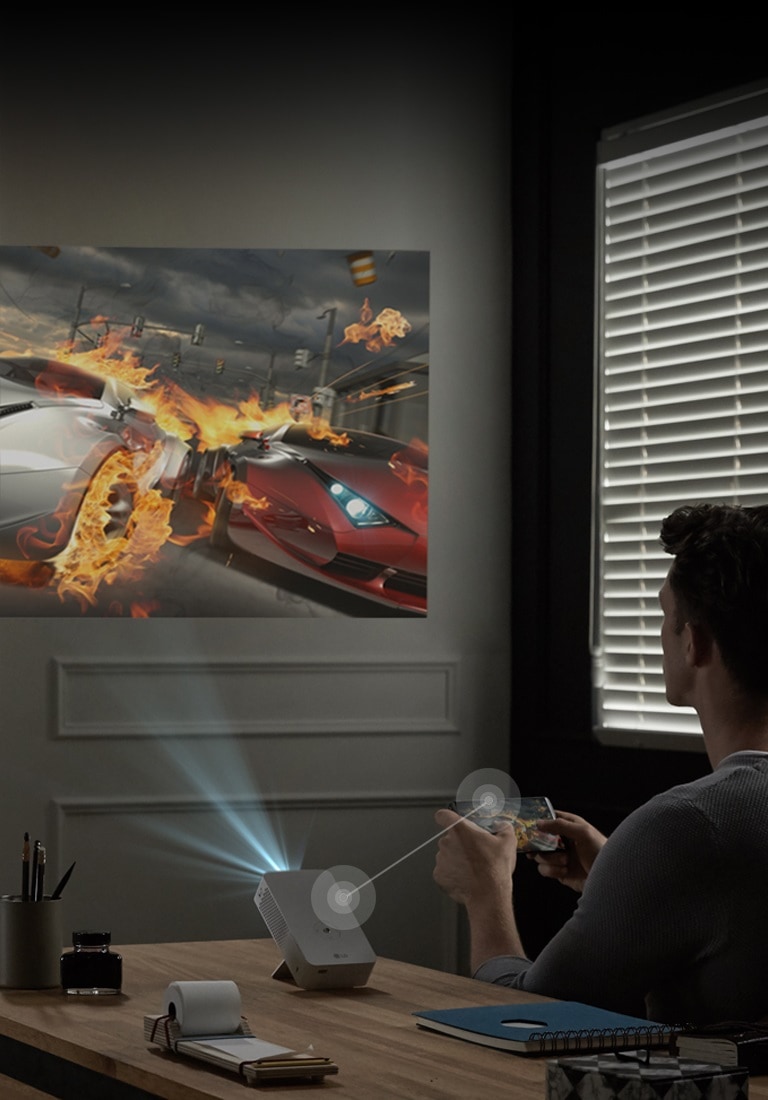 HD Compact Projector with upto 4 hours battery life 1280 x 720 RGB