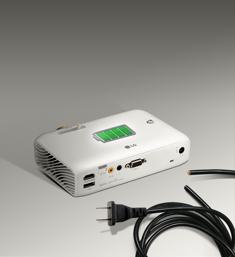 Built in Battery up to 2.5 hours1