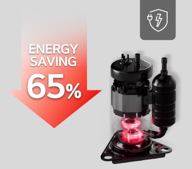 It saves 65% of energy