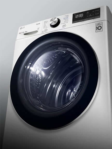 the front of the dryer