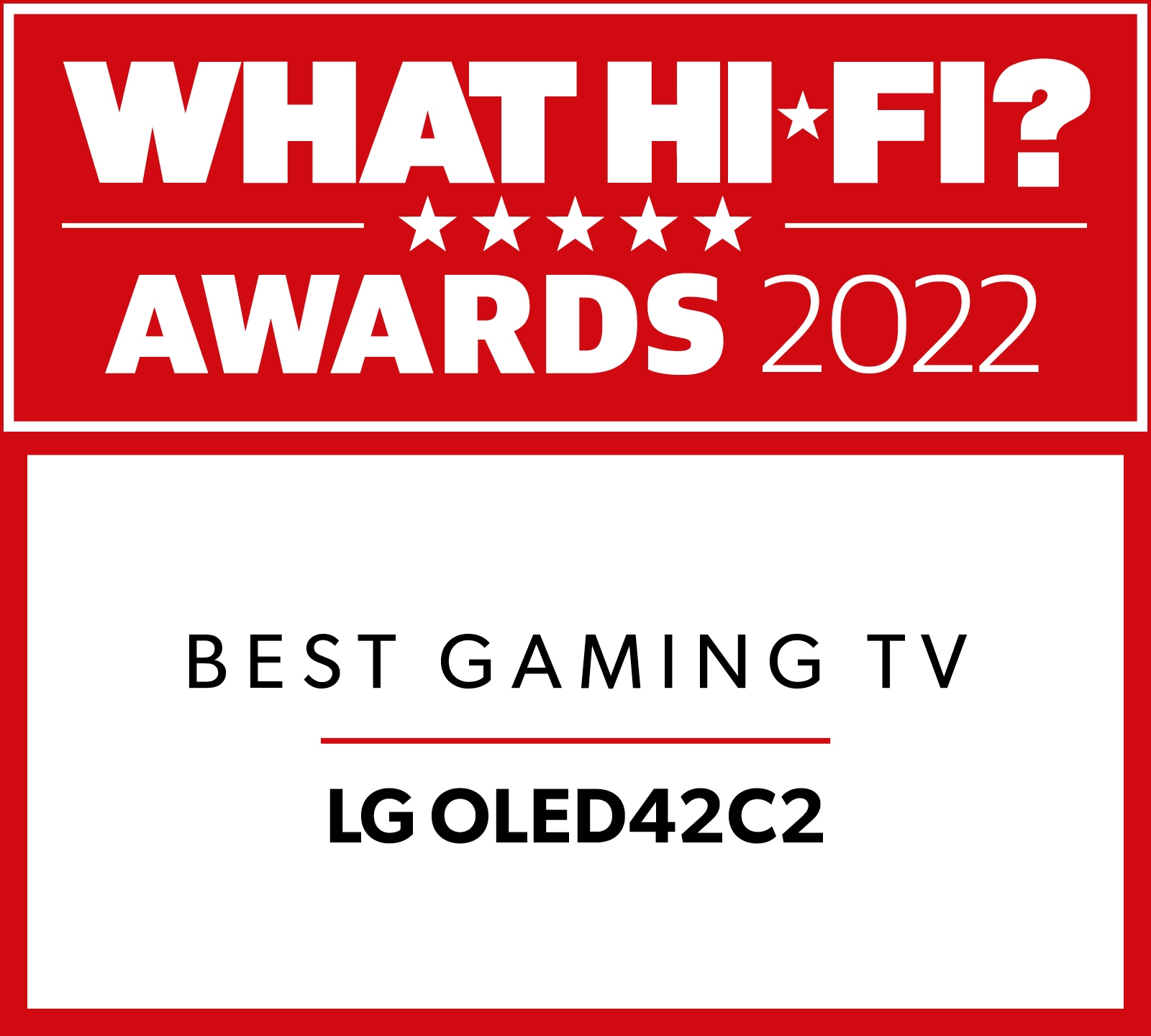 LG OLED,  evo, C2 , 42", Smart TV, Best Buy awards 2022